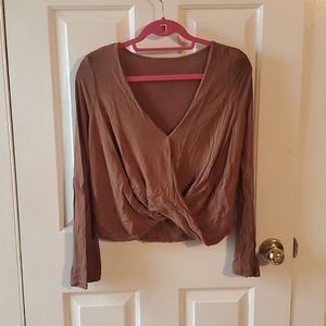 Sexy brown American eagle shirt